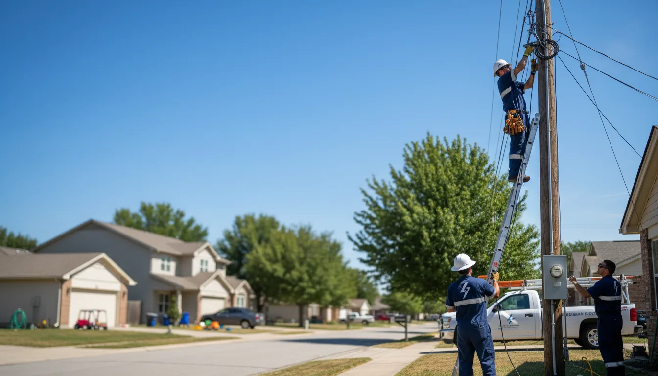 Residential electrician providing installation services in Brewster, NE